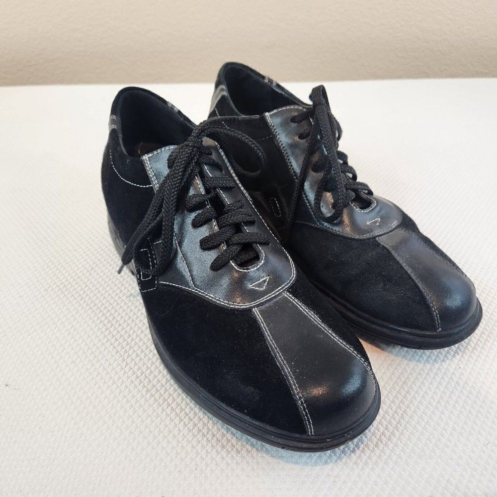 Toto Tall Men Shoes Elevator Height Increasing Black Suede Size 12 Adds 2.6"